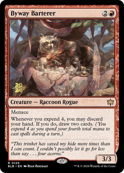 Byway Barterer [Bloomburrow Prerelease Promos] | Good Games Cannington