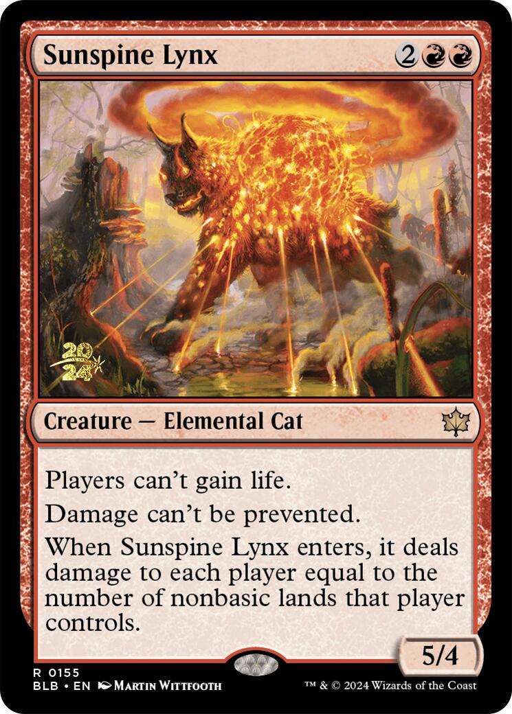 Sunspine Lynx [Bloomburrow Prerelease Promos] | Good Games Cannington