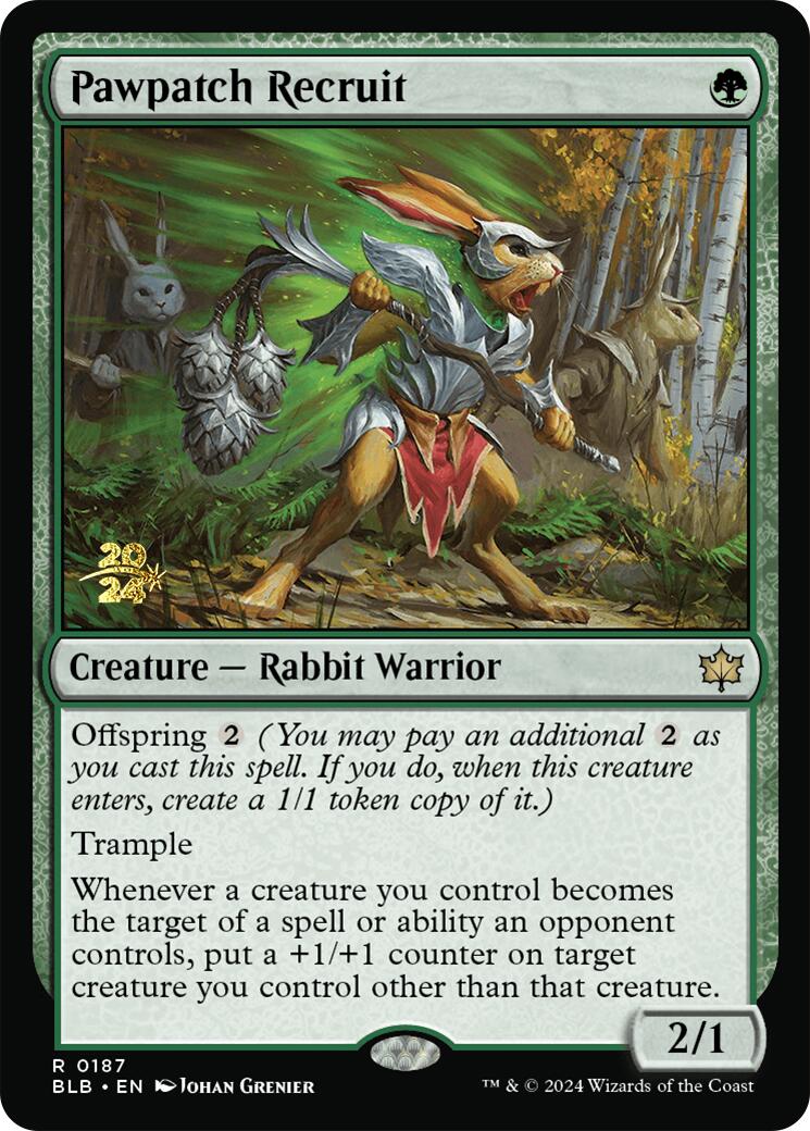 Pawpatch Recruit [Bloomburrow Prerelease Promos] | Good Games Cannington