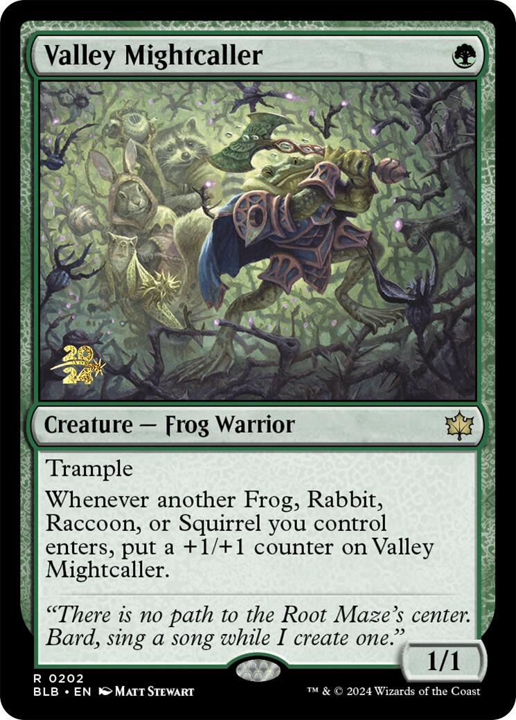 Valley Mightcaller [Bloomburrow Prerelease Promos] | Good Games Cannington