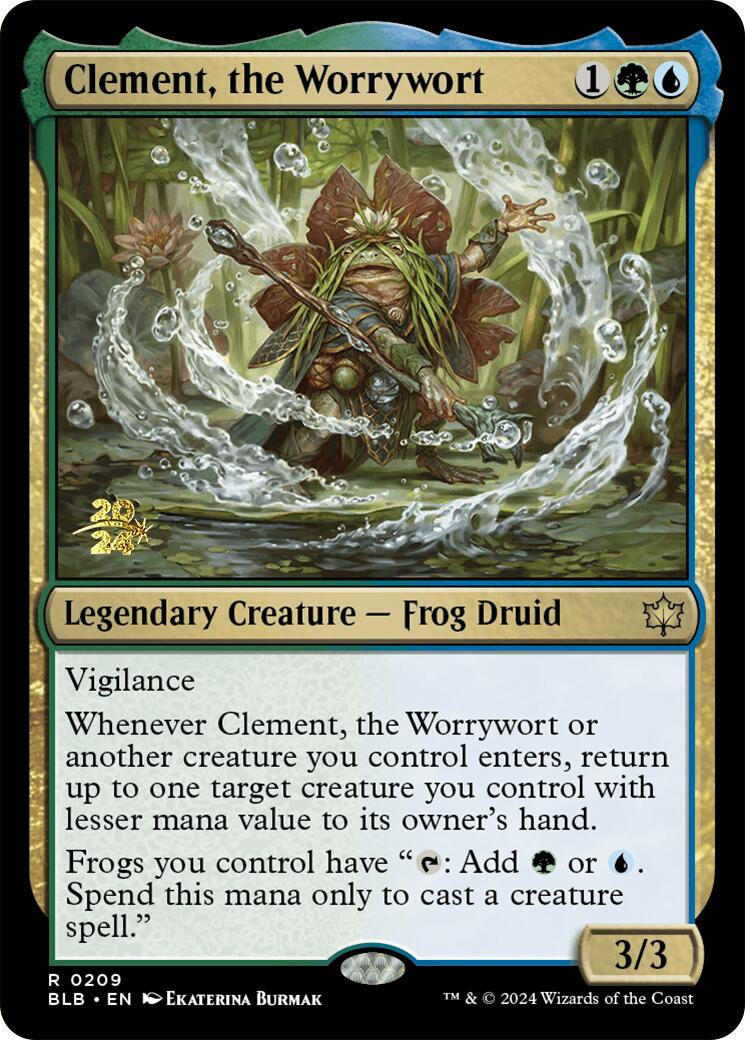 Clement, the Worrywort [Bloomburrow Prerelease Promos] | Good Games Cannington