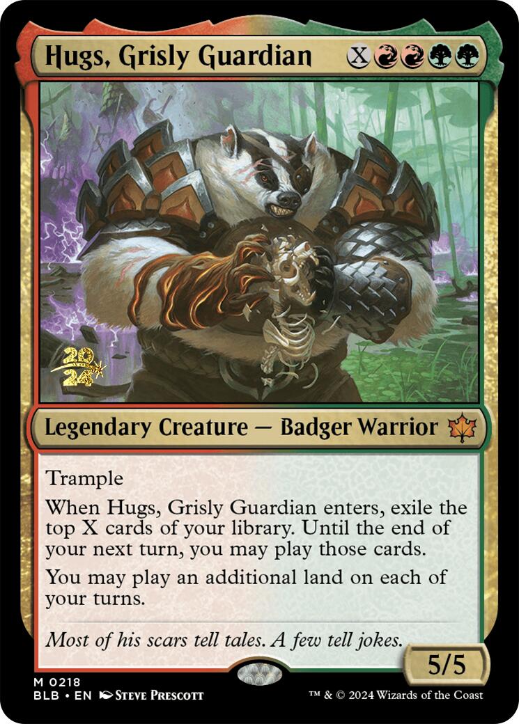 Hugs, Grisly Guardian [Bloomburrow Prerelease Promos] | Good Games Cannington