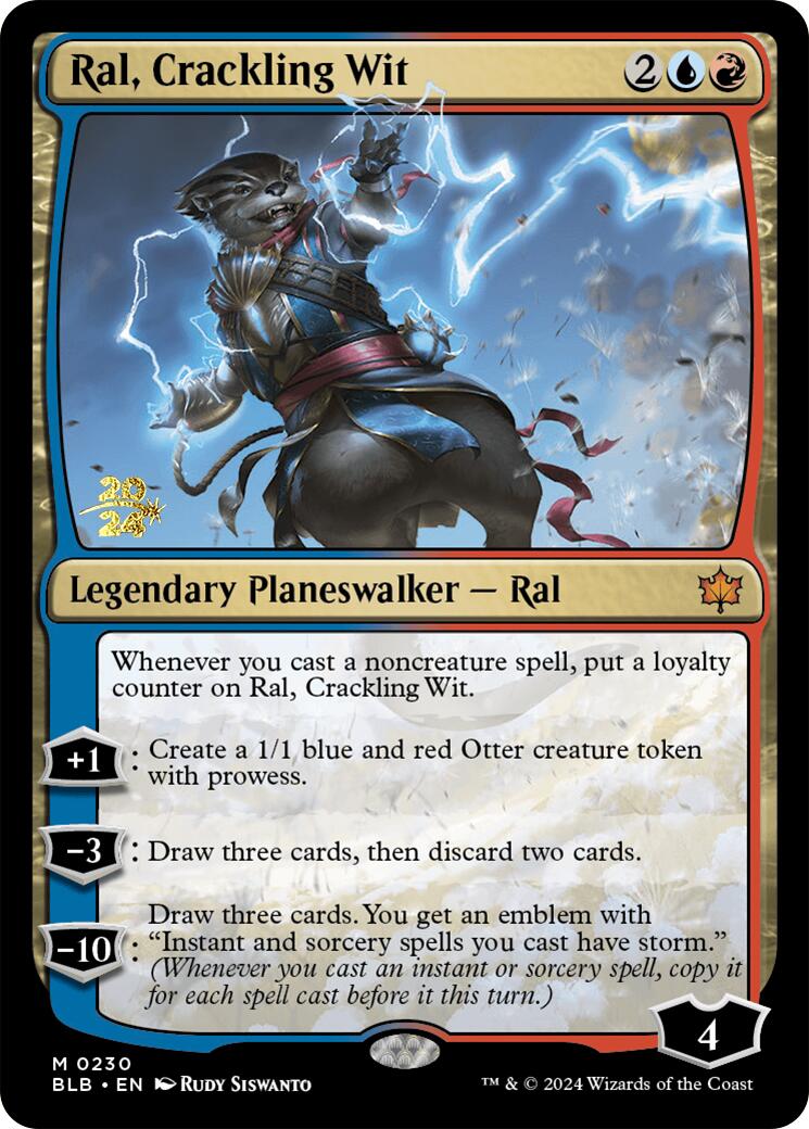 Ral, Crackling Wit [Bloomburrow Prerelease Promos] | Good Games Cannington