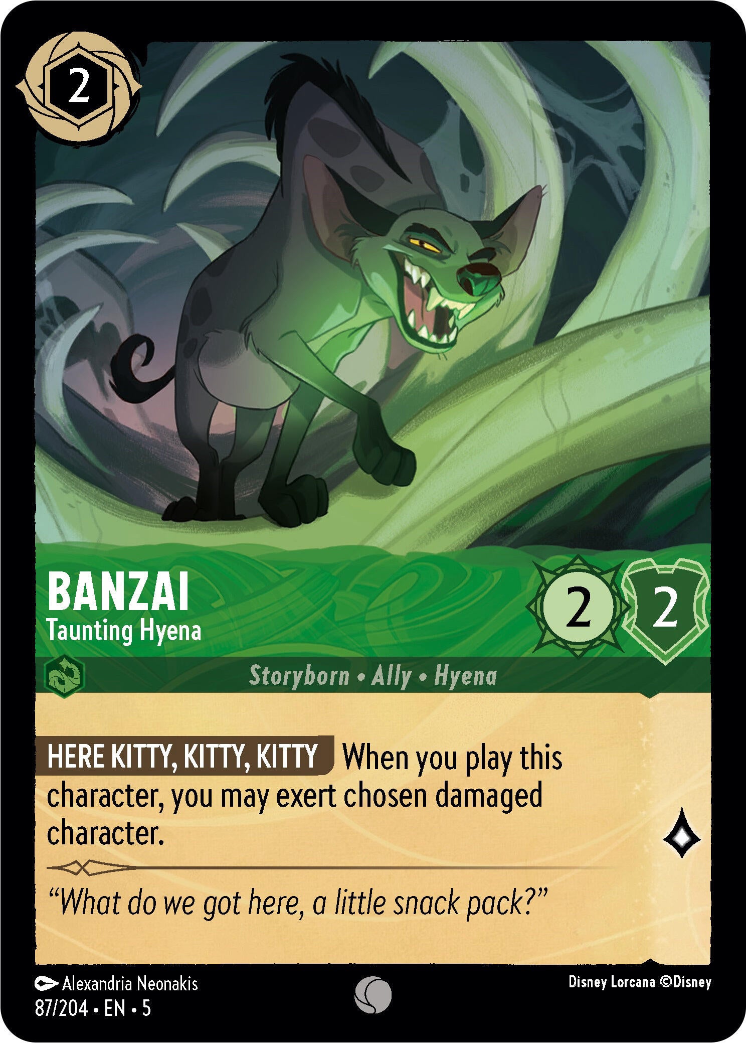Banzai - Taunting Hyena (87/204) [Shimmering Skies] | Good Games Cannington