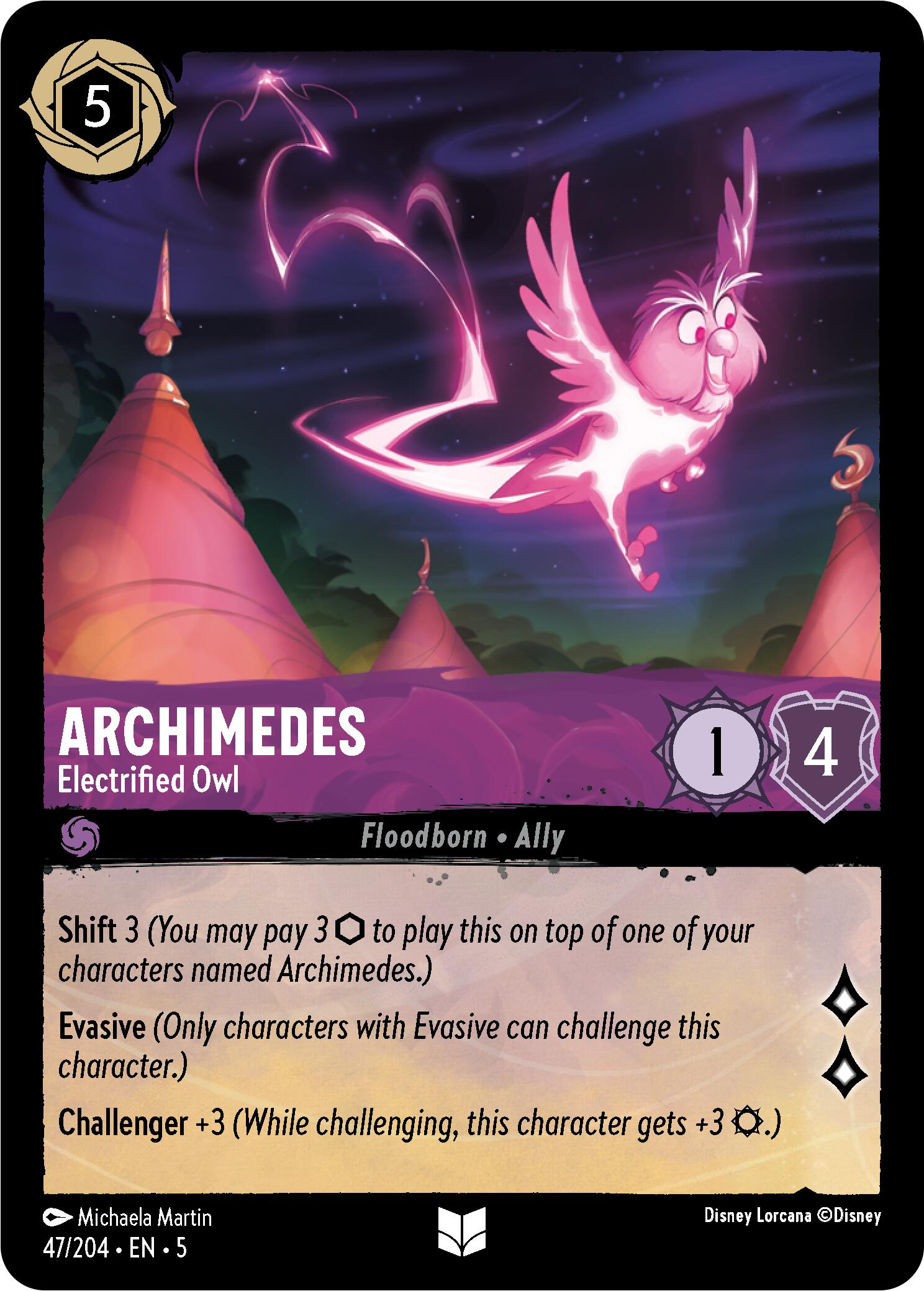 Archimedes - Electrified Owl (47/204) [Shimmering Skies] | Good Games Cannington