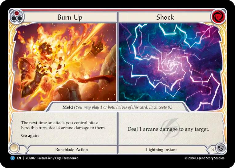 Burn Up // Shock [ROS012] (Rosetta)  Rainbow Foil | Good Games Cannington