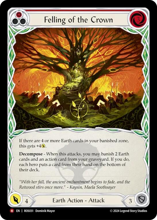 Felling of the Crown [ROS031] (Rosetta)  Rainbow Foil | Good Games Cannington