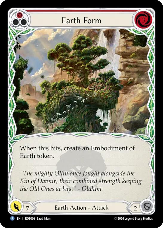 Earth Form (Red) [ROS036] (Rosetta)  Rainbow Foil | Good Games Cannington