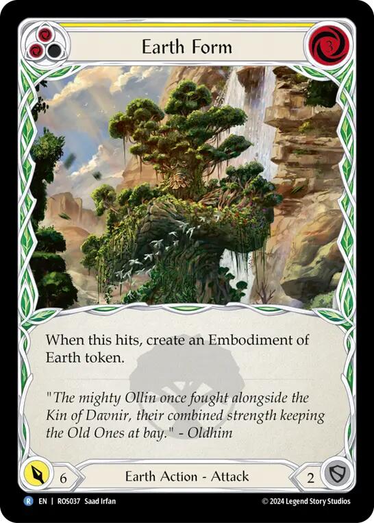 Earth Form (Yellow) [ROS037] (Rosetta)  Rainbow Foil | Good Games Cannington