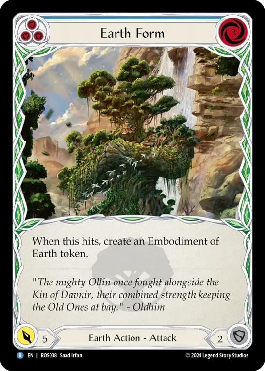 Earth Form (Blue) [ROS038] (Rosetta)  Rainbow Foil | Good Games Cannington