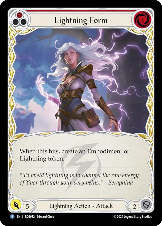 Lightning Form (Red) [ROS082] (Rosetta)  Rainbow Foil | Good Games Cannington