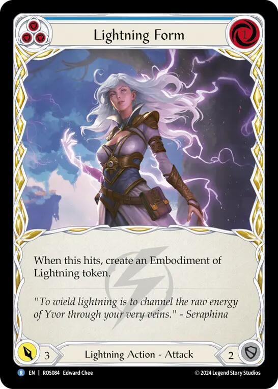 Lightning Form (Blue) [ROS084] (Rosetta)  Rainbow Foil | Good Games Cannington