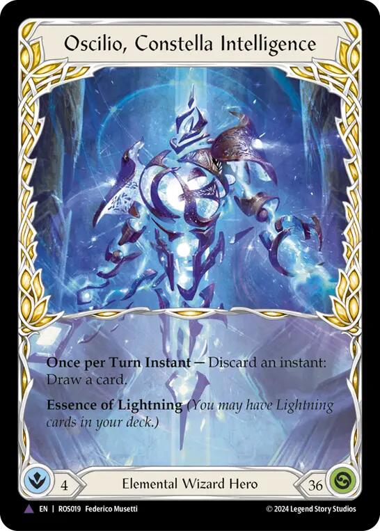Oscilio, Constella Intelligence (Marvel) [ROS019] (Rosetta)  Cold Foil | Good Games Cannington