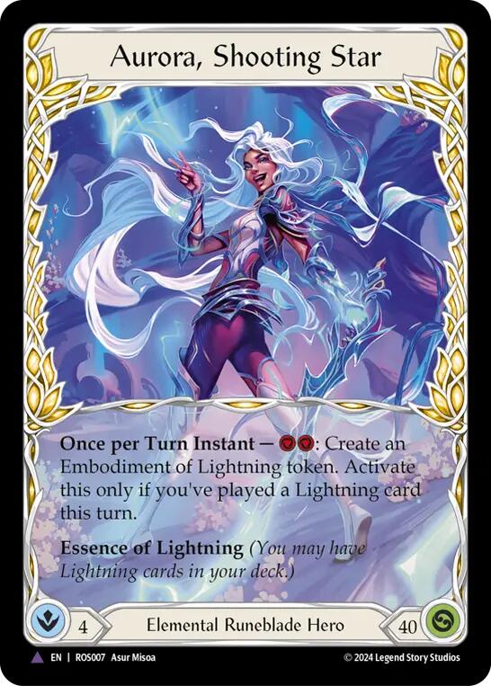 Aurora, Shooting Star (Marvel) [ROS007] (Rosetta)  Cold Foil | Good Games Cannington