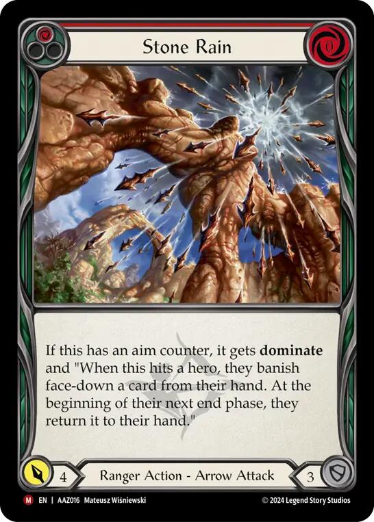Stone Rain [AAZ016] (Armory Deck: Azalea)  Rainbow Foil | Good Games Cannington