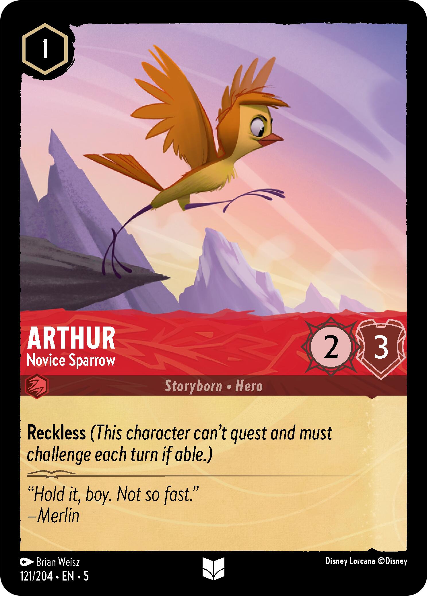 Arthur - Novice Sparrow (121/204) [Shimmering Skies] | Good Games Cannington