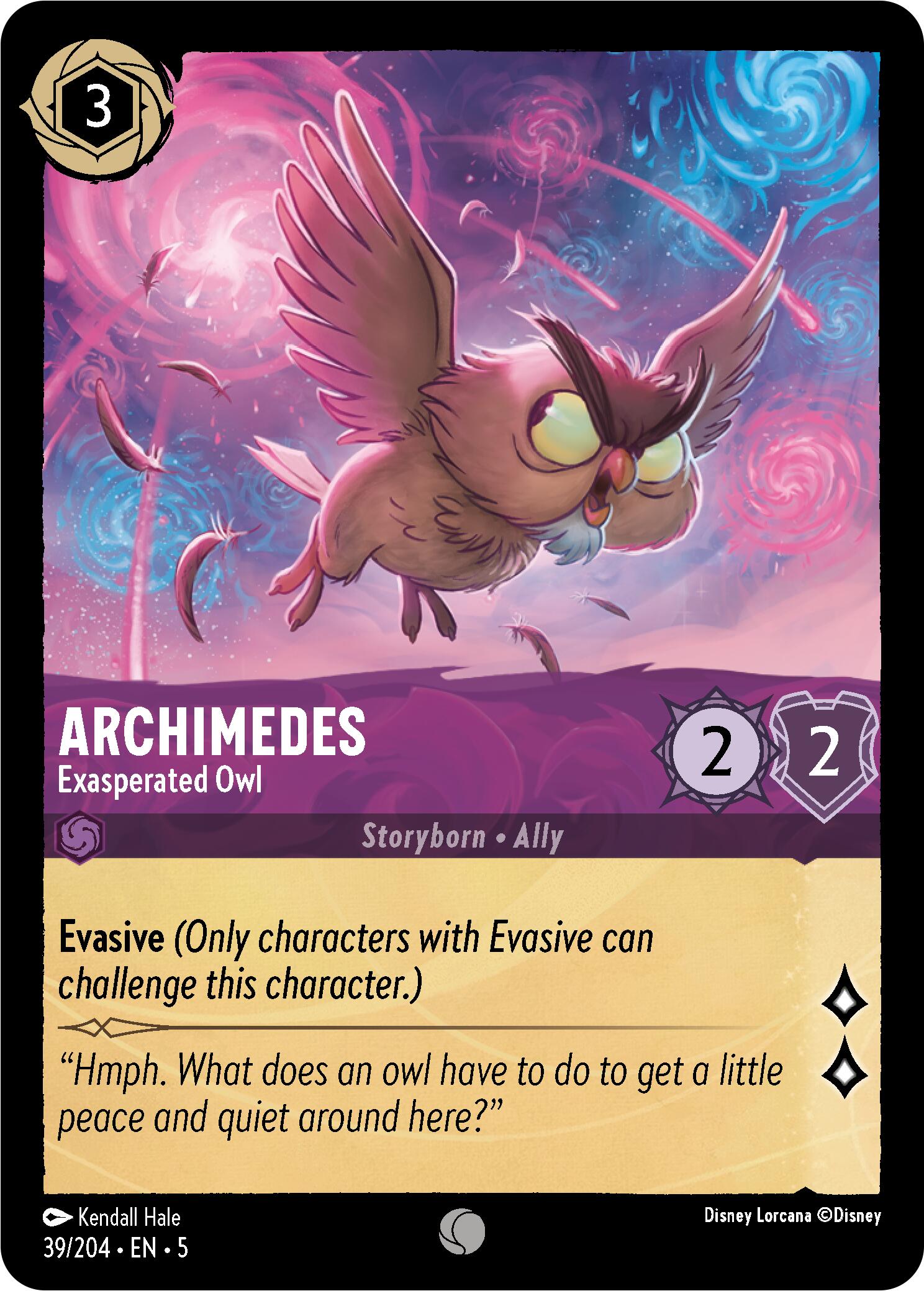 Archimedes - Exasperated Owl (39/204) [Shimmering Skies] | Good Games Cannington