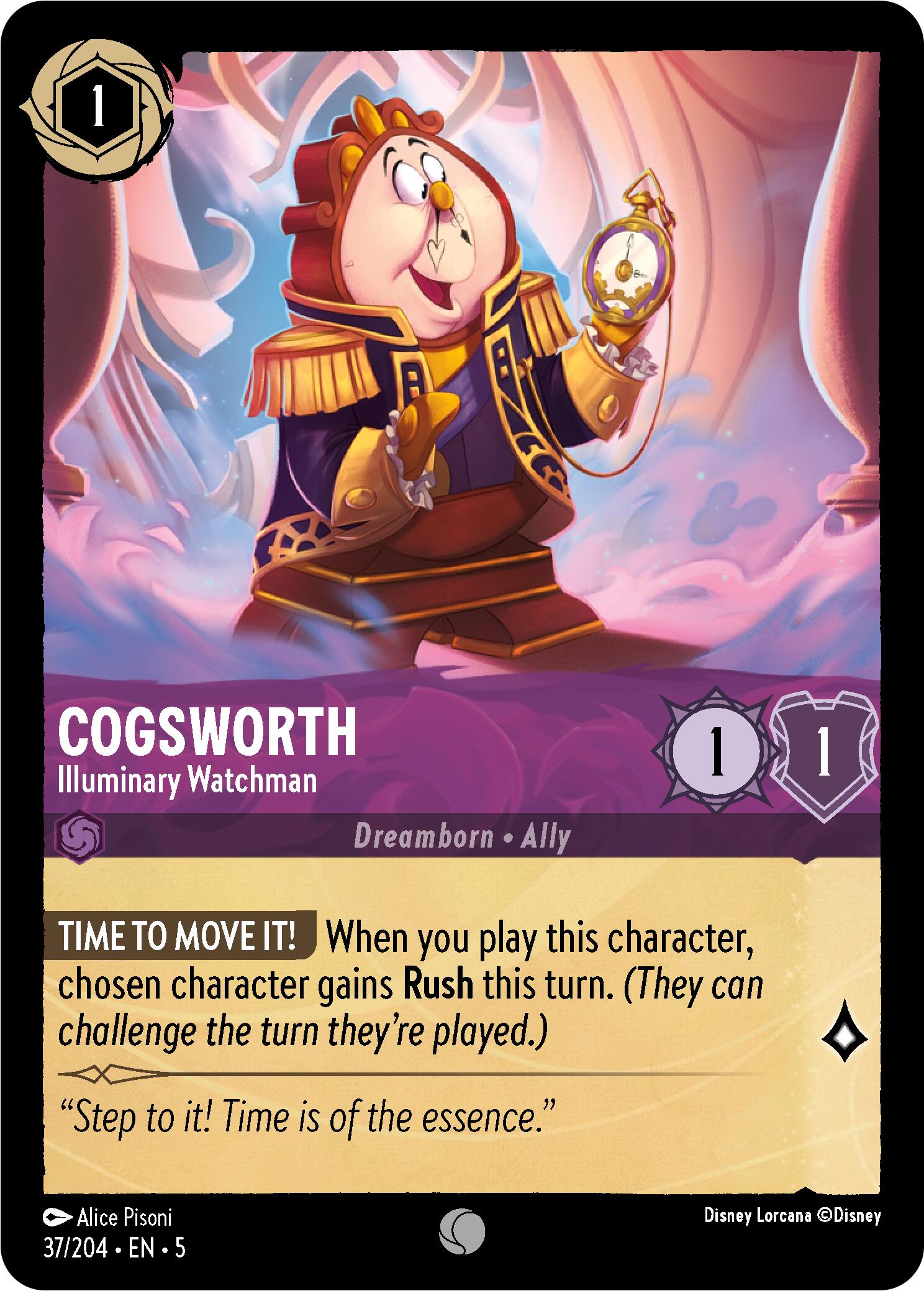 Cogsworth - Illuminary Watchman (37/204) [Shimmering Skies] | Good Games Cannington