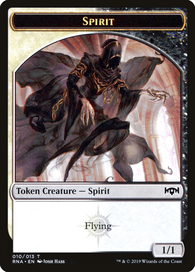 Bat // Spirit (010) Double-Sided Token [Ravnica Allegiance Guild Kit Tokens] | Good Games Cannington