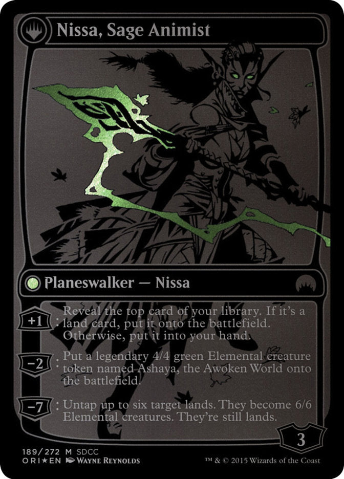 Nissa, Vastwood Seer // Nissa, Sage Animist [San Diego Comic-Con 2015] | Good Games Cannington