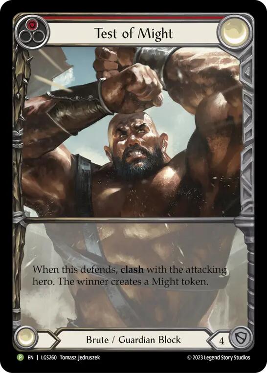 Test of Might [LGS260] (Promo)  Rainbow Foil | Good Games Cannington