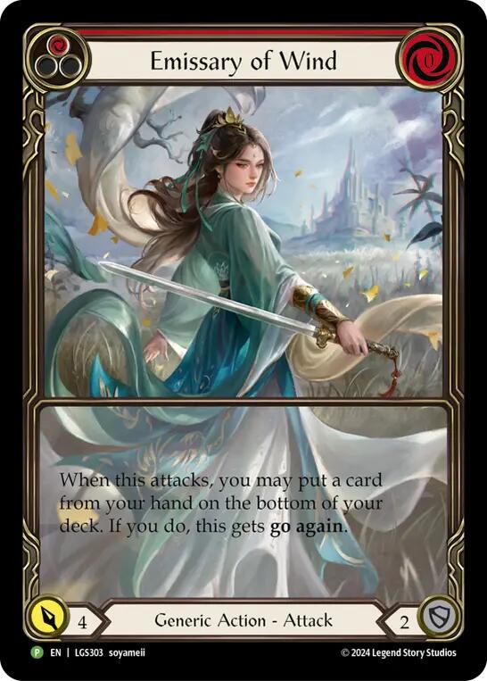 Emissary of Wind [LGS303] (Promo)  Rainbow Foil | Good Games Cannington