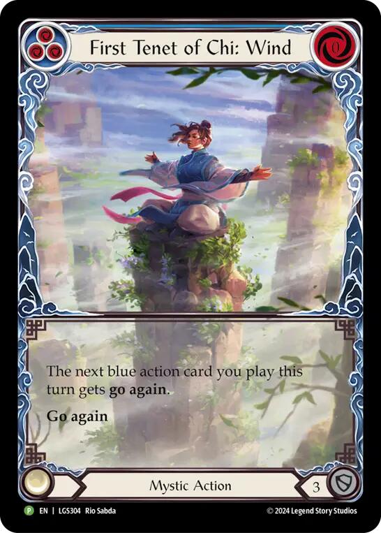 First Tenet of Chi: Wind [LGS304] (Promo)  Rainbow Foil | Good Games Cannington