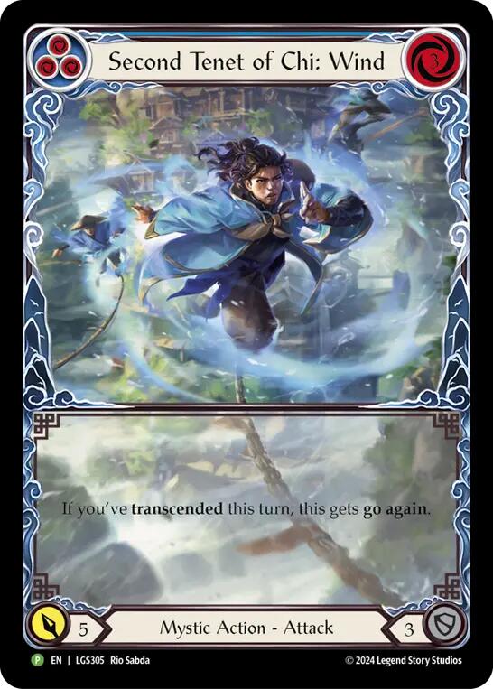 Second Tenet of Chi: Wind [LGS305] (Promo)  Rainbow Foil | Good Games Cannington