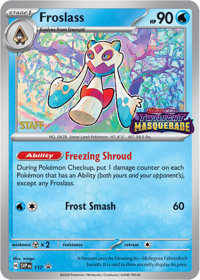 Froslass (117) (Staff) [Scarlet & Violet: Black Star Promos] | Good Games Cannington