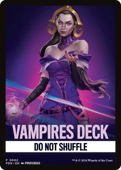 Vampires Deck Theme Card [Foundations Tokens] | Good Games Cannington
