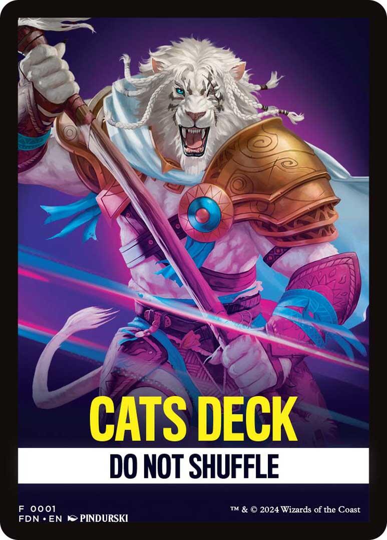 Cats Deck Theme Card [Foundations Tokens] | Good Games Cannington