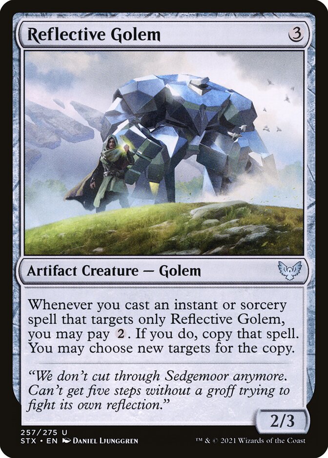 Reflective Golem 257 (Strixhaven: School of Mages)  | Good Games Cannington