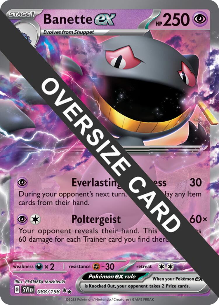 Banette ex (088) (Jumbo Card) [Scarlet & Violet: Black Star Promos] | Good Games Cannington