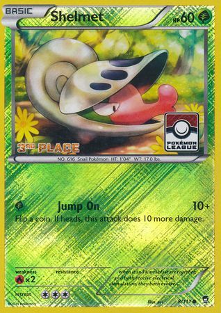 Shelmet (8/111) (League Promo 3rd Place) [XY: Furious Fists] | Good Games Cannington