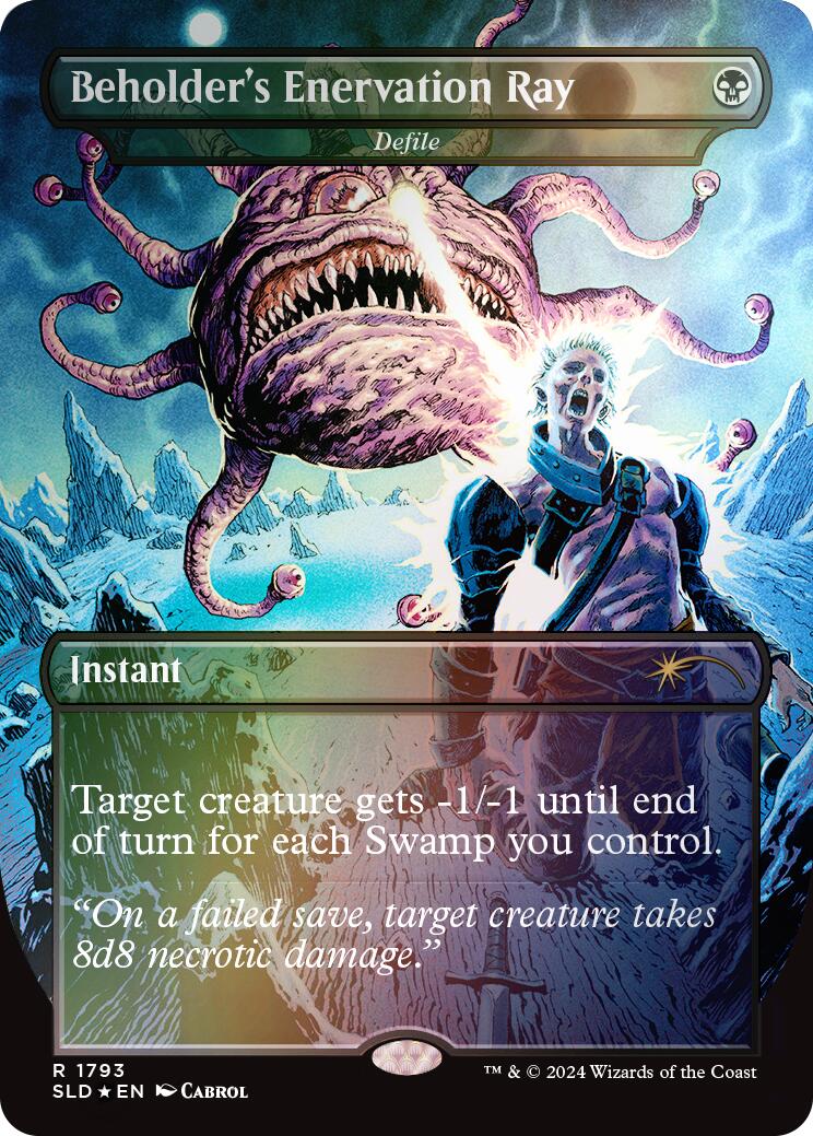 Beholder's Enervation Ray - Defile (Rainbow Foil) [Secret Lair Drop Series] | Good Games Cannington