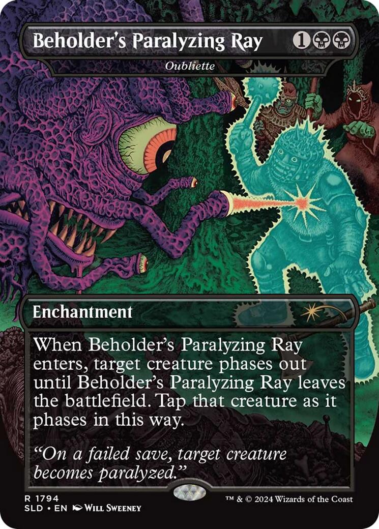 Beholder's Paralyzing Ray - Oubliette [Secret Lair Drop Series] | Good Games Cannington