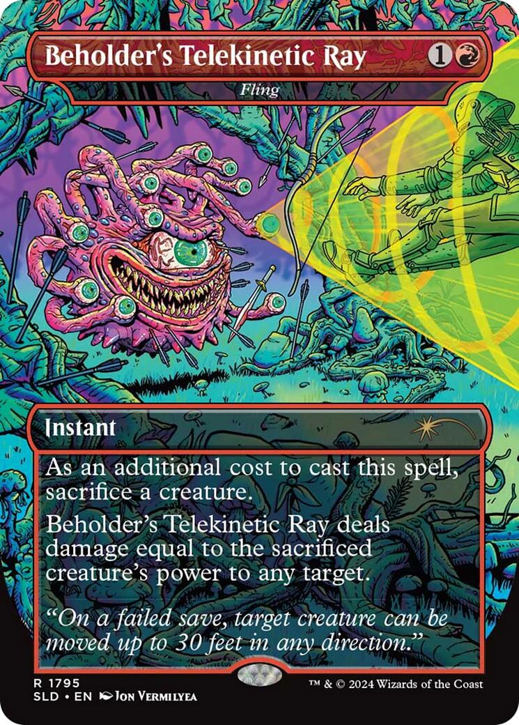 Beholder's Telekinetic Ray - Fling [Secret Lair Drop Series] | Good Games Cannington