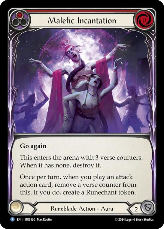 Malefic Incantation (Red) [ROS130] (Rosetta) | Good Games Cannington