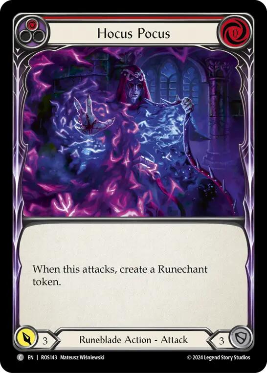 Hocus Pocus (Red) [ROS143] (Rosetta)  Rainbow Foil | Good Games Cannington