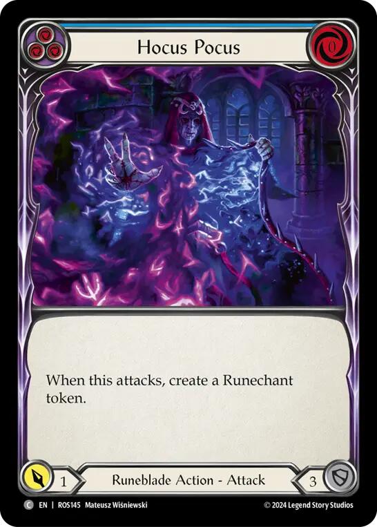 Hocus Pocus (Blue) [ROS145] (Rosetta)  Rainbow Foil | Good Games Cannington