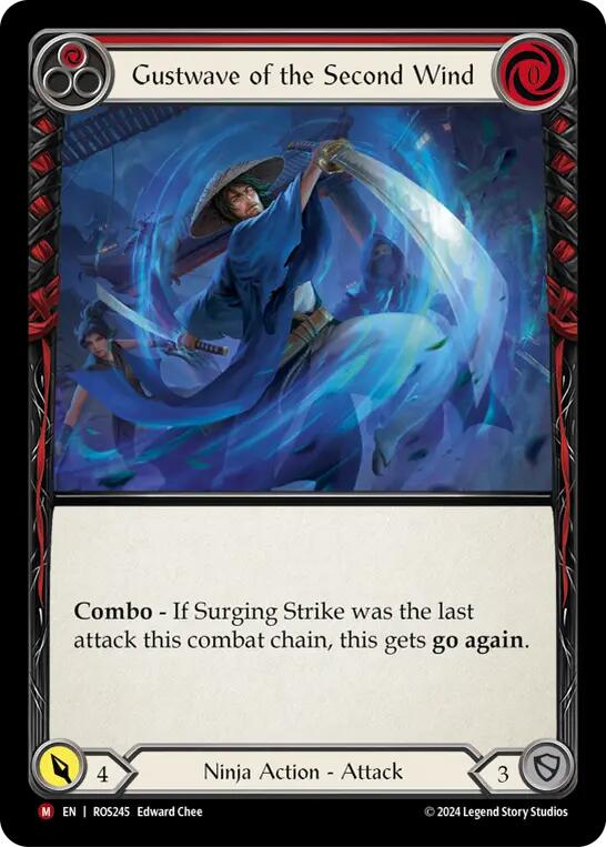 Gustwave of the Second Wind [ROS245] (Rosetta)  Rainbow Foil | Good Games Cannington