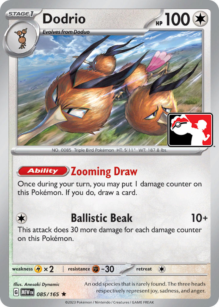 Dodrio (085/165) [Prize Pack Series Five] | Good Games Cannington
