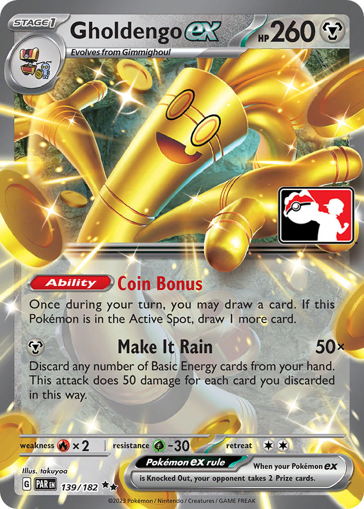 Gholdengo ex (139/182) [Prize Pack Series Five] | Good Games Cannington