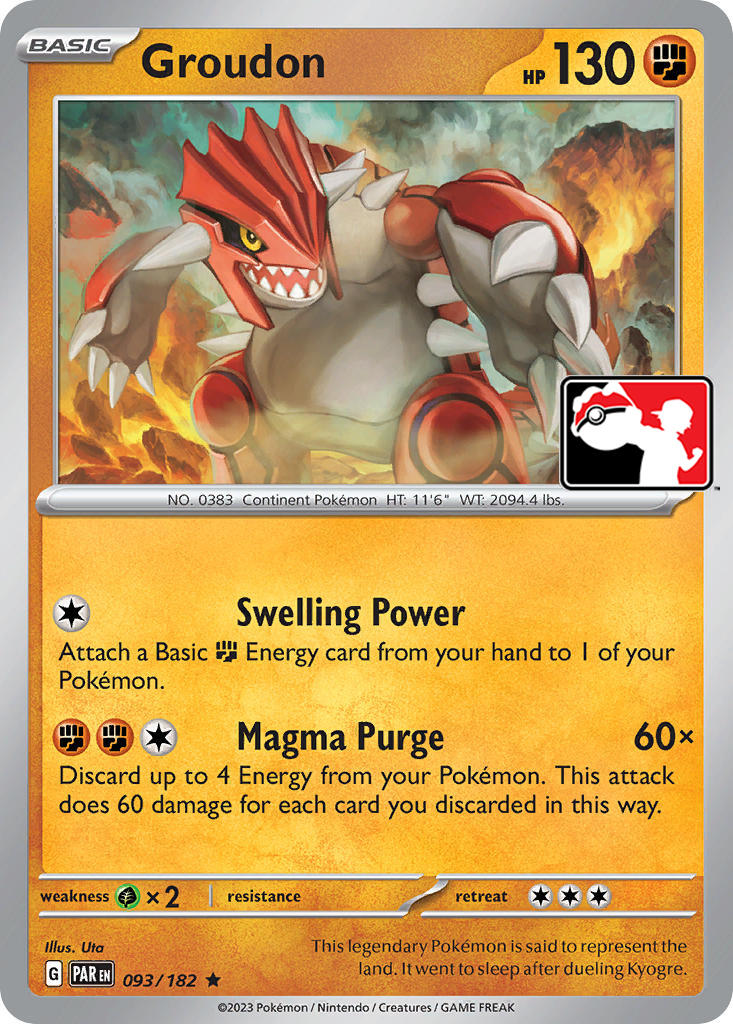 Groudon (093/182) [Prize Pack Series Five] | Good Games Cannington