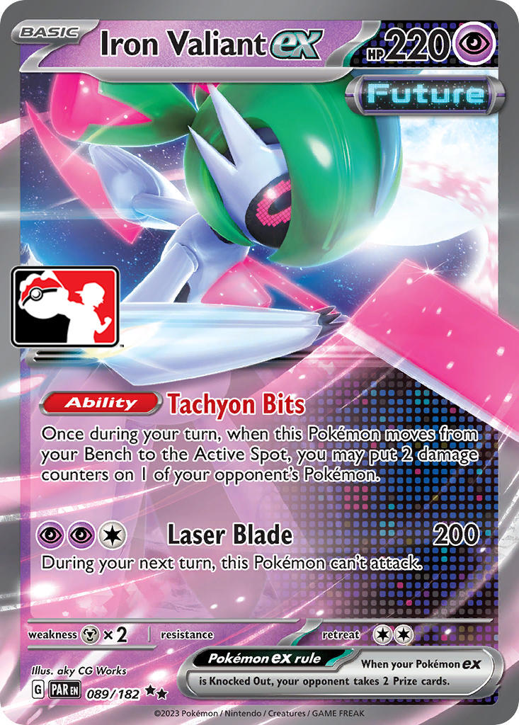 Iron Valiant ex (089/182) [Prize Pack Series Five] | Good Games Cannington