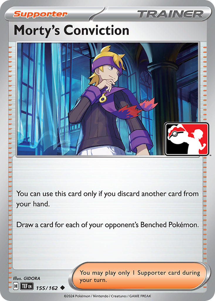Morty's Conviction (155/162) [Prize Pack Series Five] | Good Games Cannington