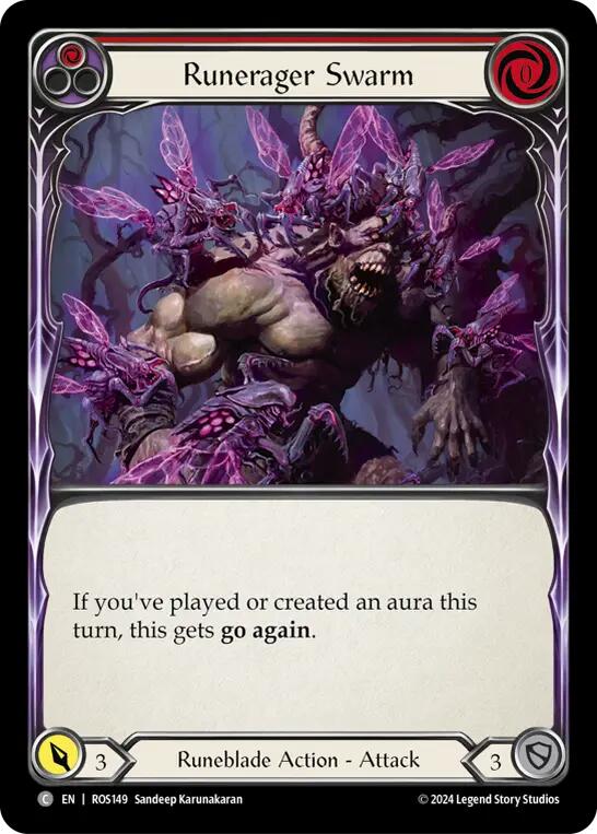 Runerager Swarm (Red) [ROS149] (Rosetta)  Rainbow Foil | Good Games Cannington