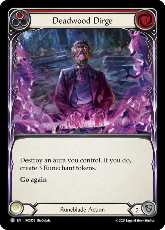 Deadwood Dirge (Red) [ROS155] (Rosetta)  Rainbow Foil | Good Games Cannington