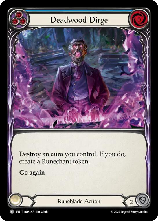 Deadwood Dirge (Blue) [ROS157] (Rosetta)  Rainbow Foil | Good Games Cannington