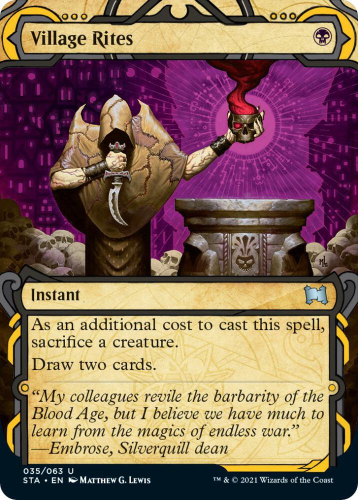 Village Rites 35/63 (Strixhaven: Mystical Archives)  - Foil | Good Games Cannington